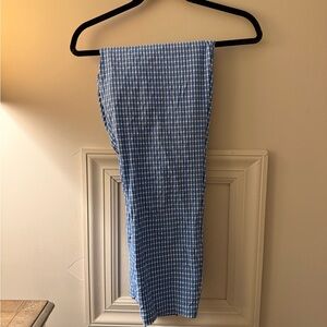 Lilly Pulitzer luxletic Blue Gingham stretch Pants